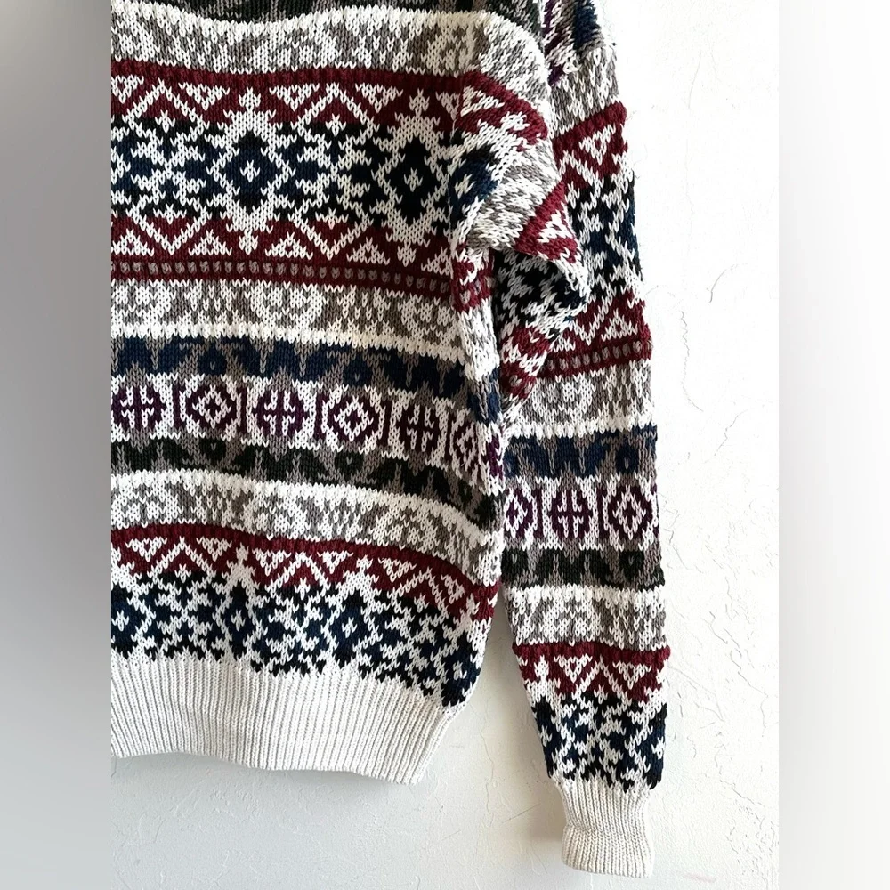 Old School Clothing Co. Vintage Oversized Grandpa Chunky Unisex Sweater Sz M